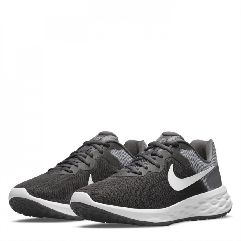 Nike Revolution 6 Road Running Shoes Mens Grey/White