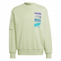 adidas Essentials Brandlove Sweatshirt (Gender Neutral) U Unisex Adults Almost Lime