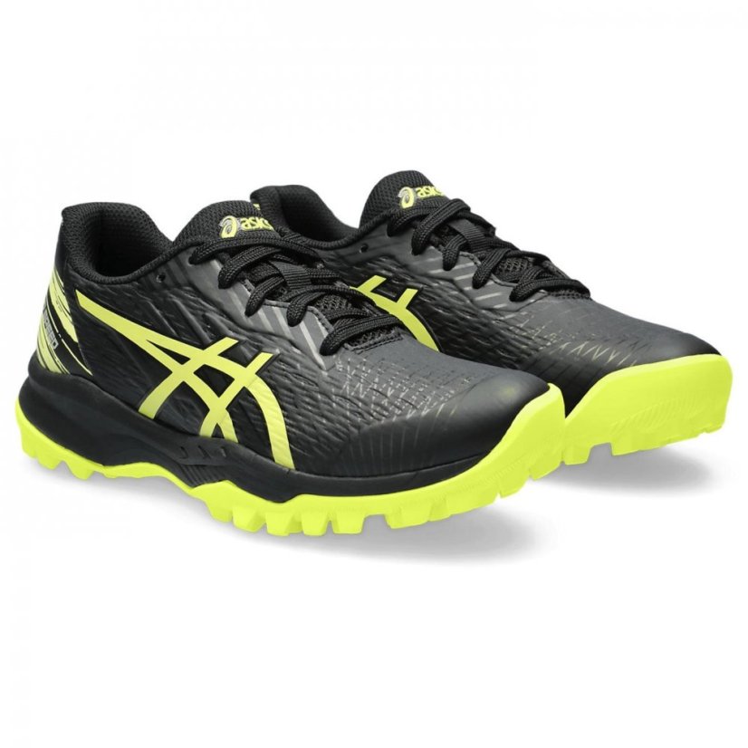 Asics Gel-Field Speed Gs Hockey Shoes Unisex Kids Blk/Glw Yllw