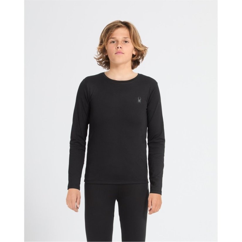 Spyder Unisex Kids' Boxed Baselayer Set Black