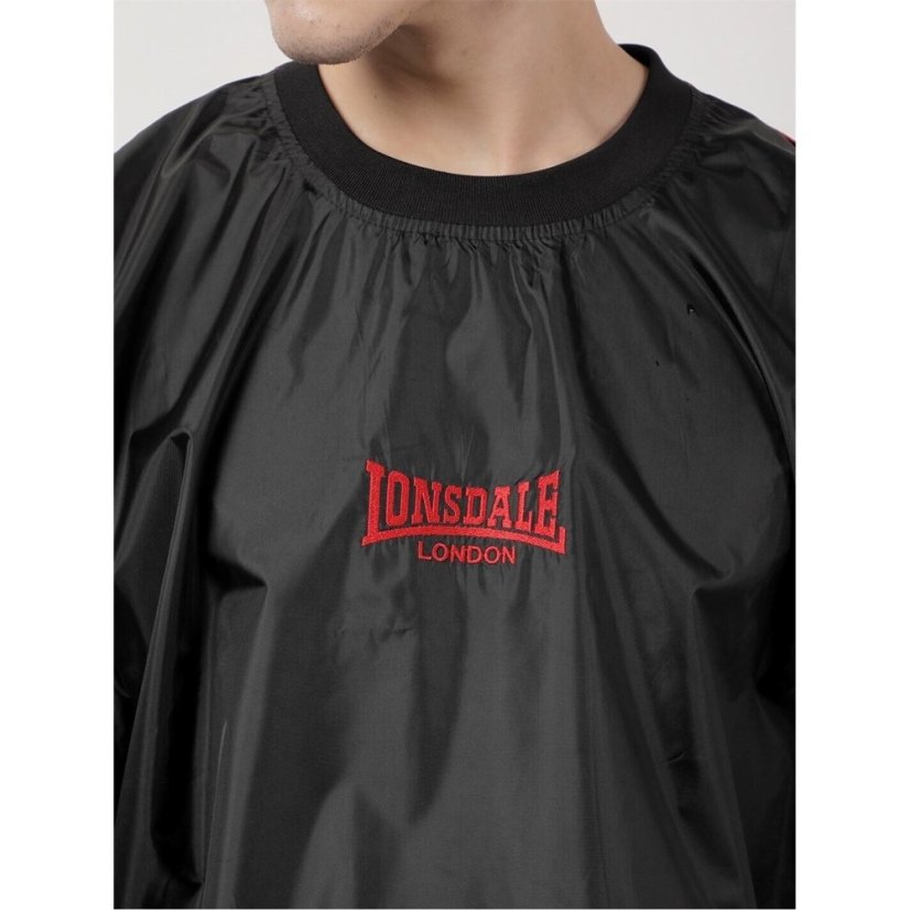 Lonsdale Sauna Suit Senior Round Neck Black/Red