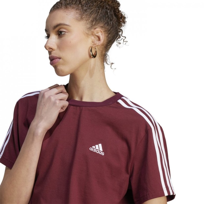 adidas 3S Crop Top Ld99 Red/White