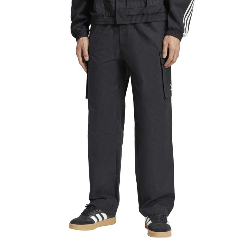 adidas Men's Script Cargo Tracksuit Bottom Black