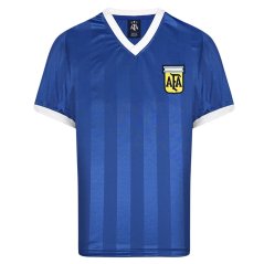 Score Draw Argentina Quarter Final Shirt 1986 Blue/White - 10