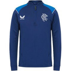 Castore Rangers FC 1/4 Zip Top Juniors Navy