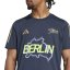 adidas Men's Ber24 Event Short-Sleeve Performance Top Aurora Ink
