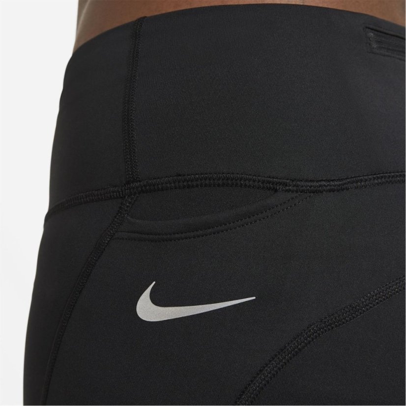 Nike Mid-Rise Crop Running Leggings Black