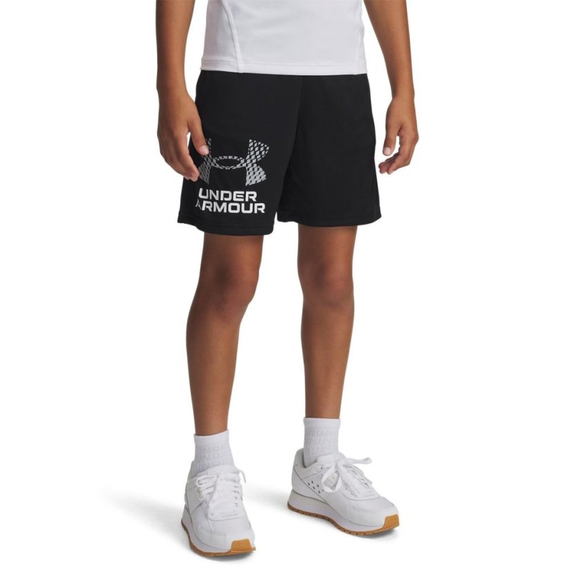 Under Armour UA Tech™ Logo Boys Shorts Black/White