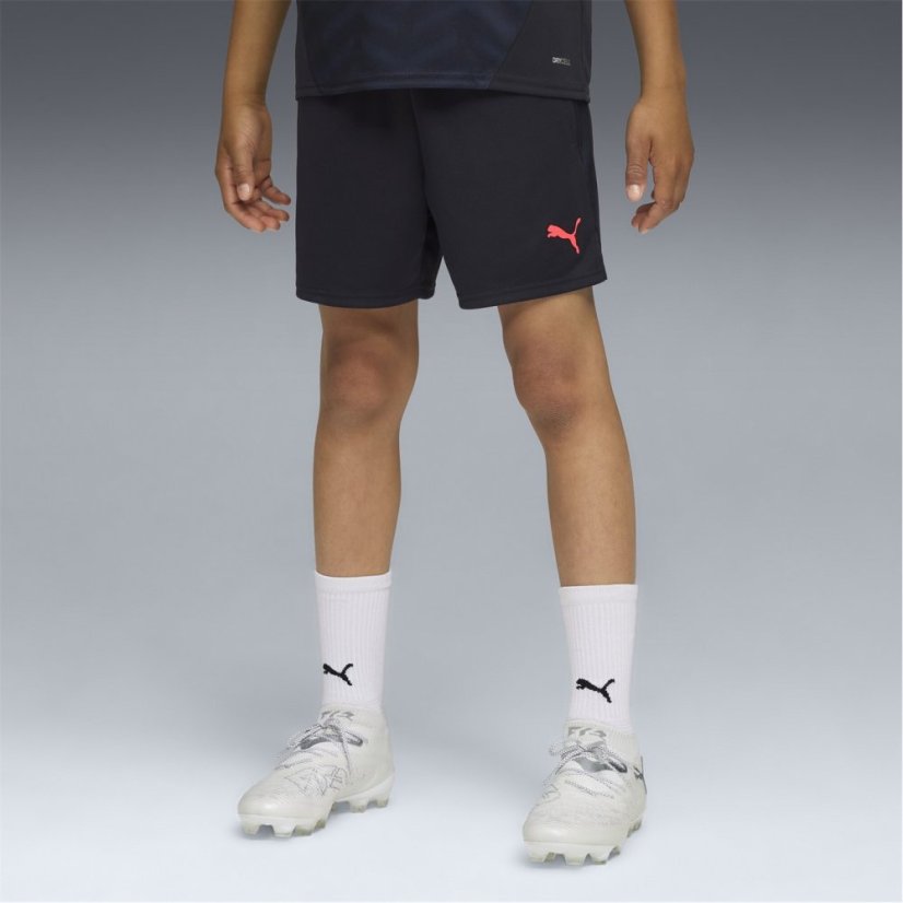 Puma Individual Cup Shorts Juniors Navy/Orange
