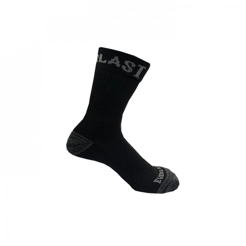 Everlast Crew 6pk Socks Womens Black