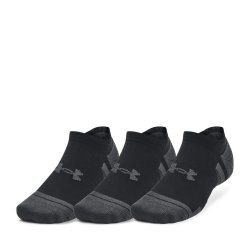 Under Armour UA Performance Tech 3-Pack No Show Socks Unisex Black