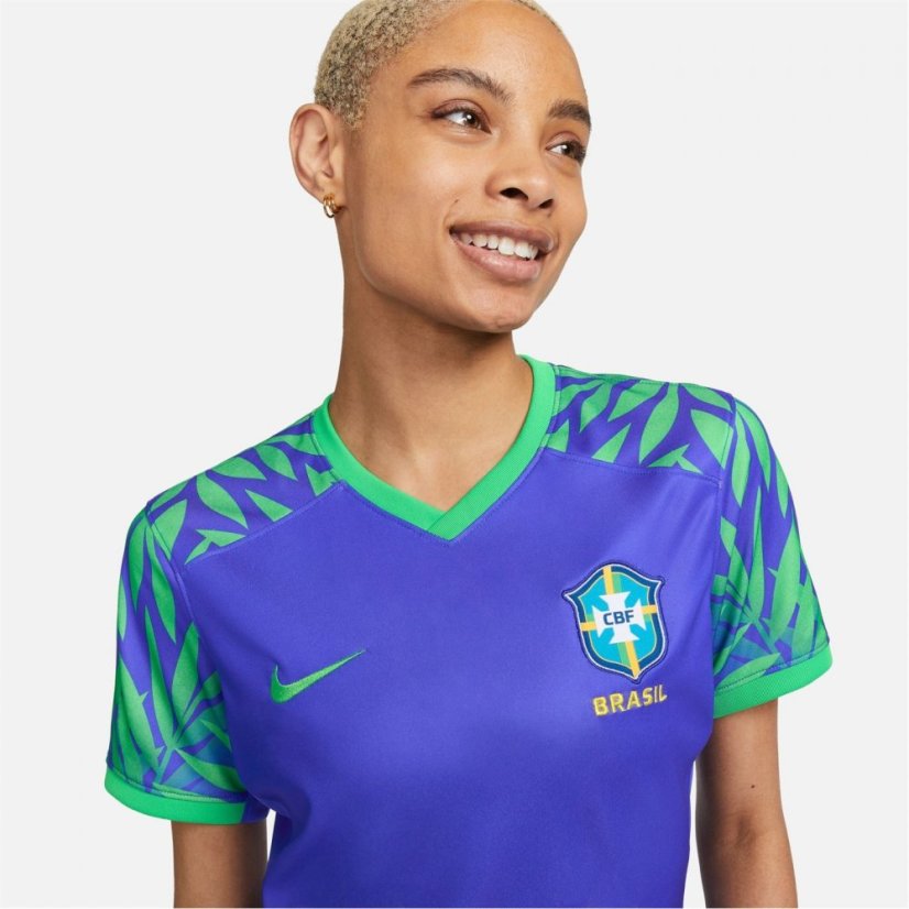 Nike Brazil Away Shirt 2023 Womens Blue