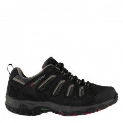 Karrimor Mount Low Junior Waterproof Walking Shoes Black/Red