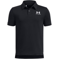 Under Armour Kids' Icon Short-Sleeve Performance Polo Shirt Black