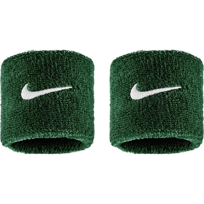 Nike Swoosh Wristband 2 Pack Green/White