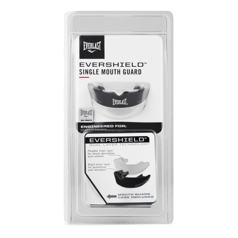 Everlast EVERSHIELD Single Mouth Guard Grey/Black