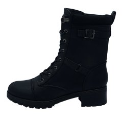 Fabric Diggin Military Ladies Boots Black