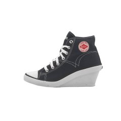 Lee Cooper Canvas Wedge Ladies Navy