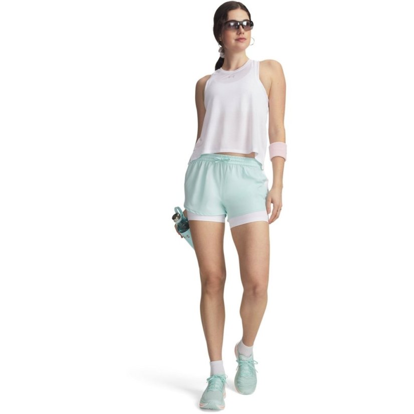 Under Armour Womens Velociti Pro Performance Running Shorts Refresh Mint