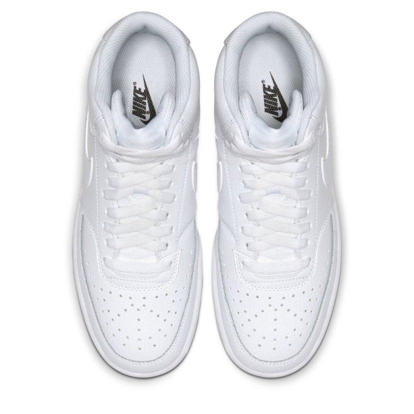 Nike Court Vision Mid Women's Hi Tops Triple White
