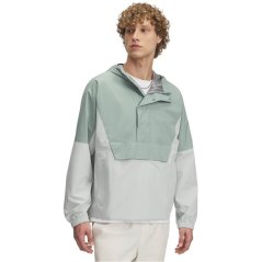Under Armour Men's Cloudstrike Waterproof Half-Zip Packable Rain Anorak Green