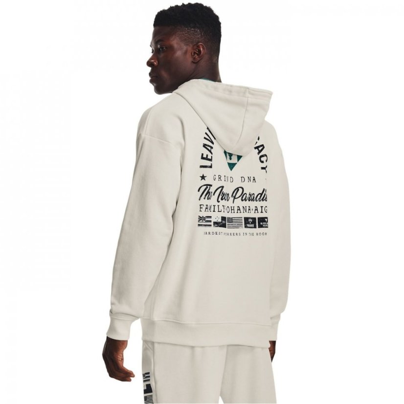 Under Armour Armour Project Rock Legacy Zipped Hoodie Mens White