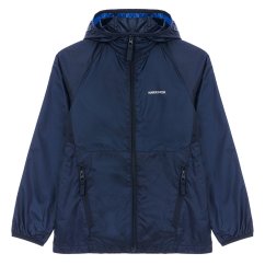 Karrimor Kids' Lightweight Weather-Resistant Hooded Long Sleeve Softshell Jacket Navy
