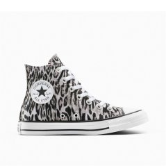 Converse Unisex Chuck Taylor All Star Leo Canvas High-Top Trainers 001-Black/Fro