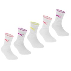 Slazenger Crew Socks 5 Pack Childs Multi