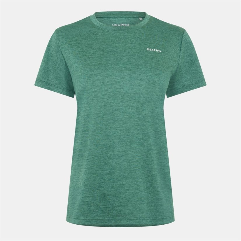 USA Pro Tech C Tee Womens Forest Green