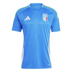 adidas Italy Home Shirt 2024 Mens Blue
