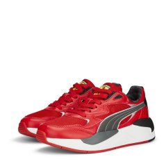 Puma Ferrari X-Ray Speed Jr Low-Top Trainers Boys Rosso Corsa