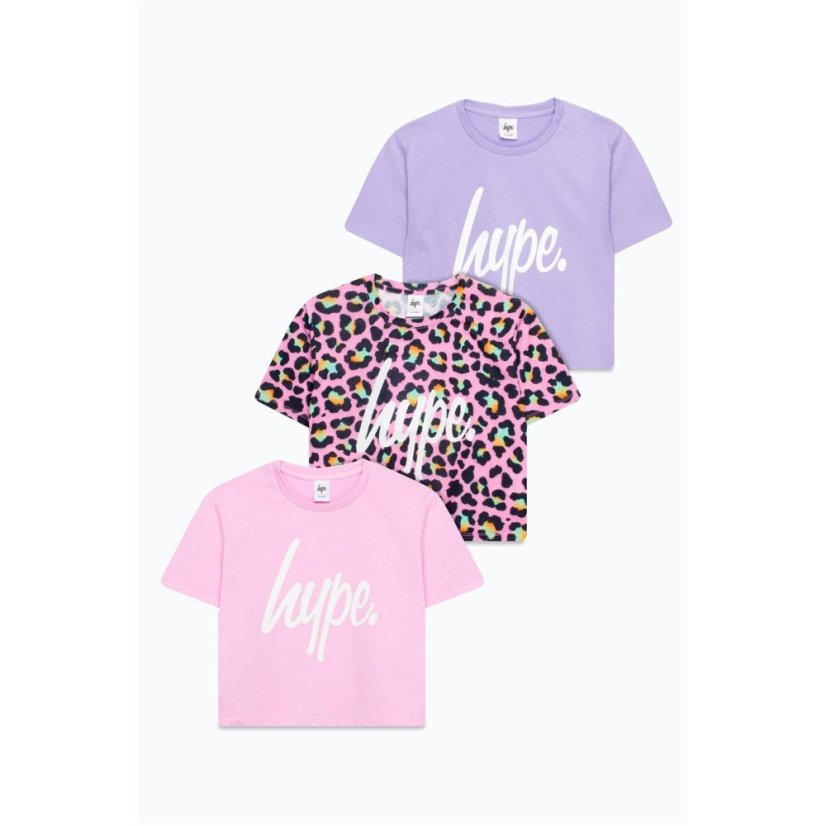 Hype Lep 3 pk Tees Jn99 Lilac Pink