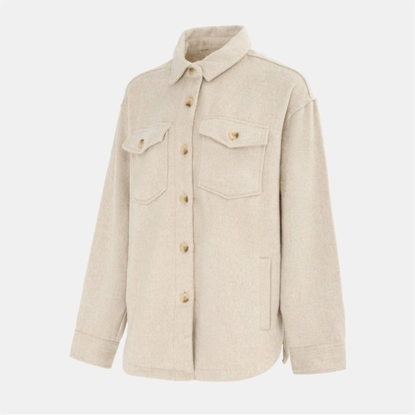 Miso Wool Shirt Ladies Light Beige