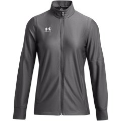 Under Armour Women's Challenger Long Sleeve Slim Fit Performance Training Jacket Castlerock/Wht