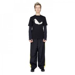 No Fear Side Panel Track Pant Black