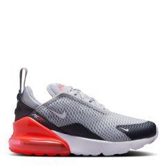 Nike Air Max 270 Childrens Trainers Grey/Red