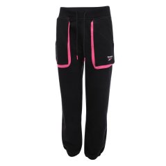 Reebok Women's Closed Hem Fleece Joggers Black
