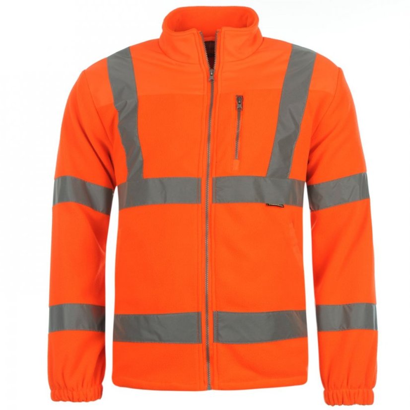 Dunlop Hi Vis Fleece Jacket Mens Orange