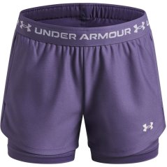 Under Armour Kids Tech™ Play Up Performance Gym Shorts Purple/White