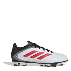 adidas Copa Pure 3 Club Firm Ground Junior Football Boots White/Red/Black