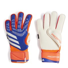 adidas Predator Match Fingersave Gloves Mens Blue/Red
