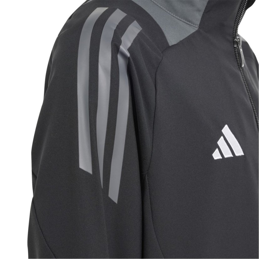 adidas Kids' Tiro24 Tracksuit Top Black/Dark Grey
