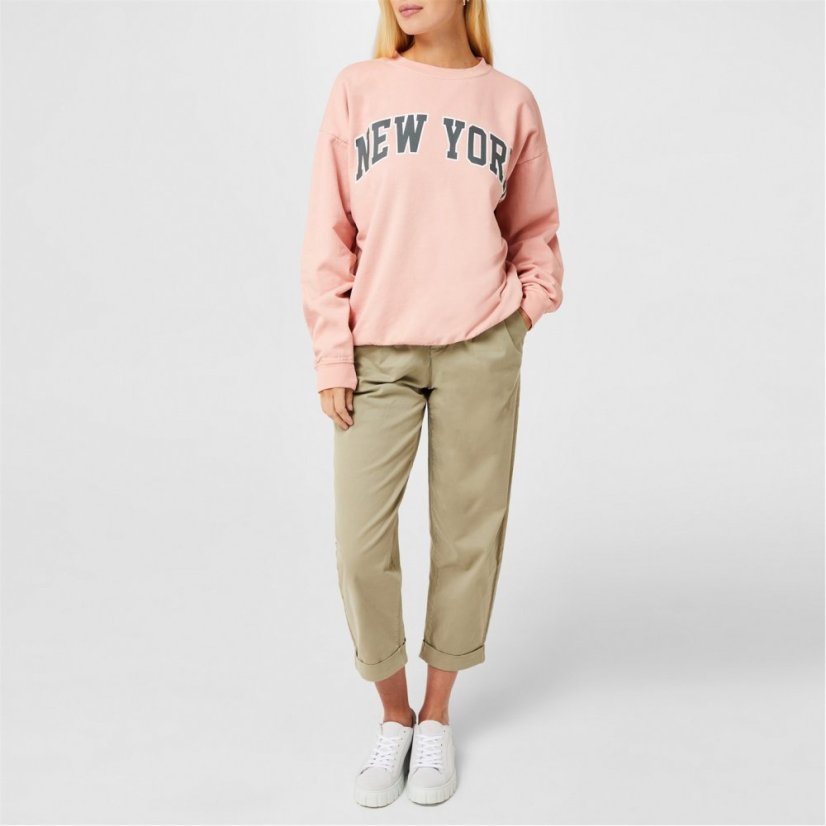 Daisy Street Daisy NY Sweat Ld34 Washed Pink