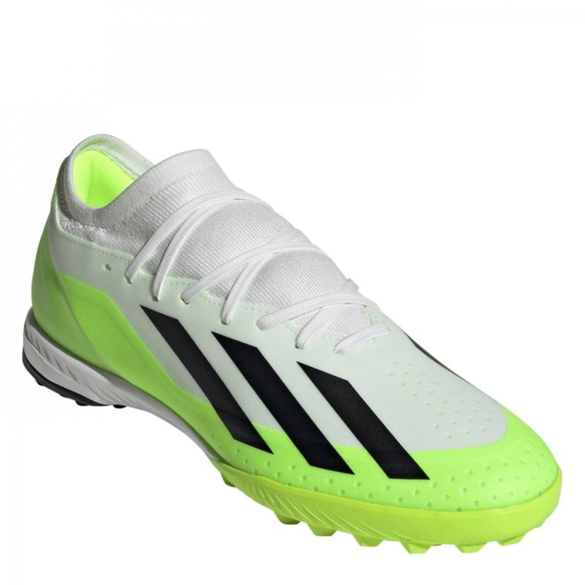 adidas X Crazyfast League Turf Football Boots Wht/Blk/Lemon