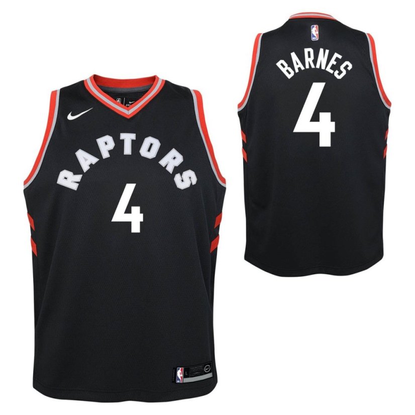Nike Toronto Raptors Barnes #4 Jersey Black