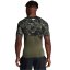 Under Armour HeatGear® Printed Short Sleeve Mens Marine OD Grn