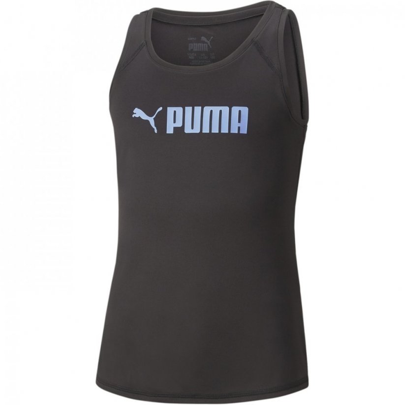 Puma FIT Logo Tank Top Juniors PUMA Black