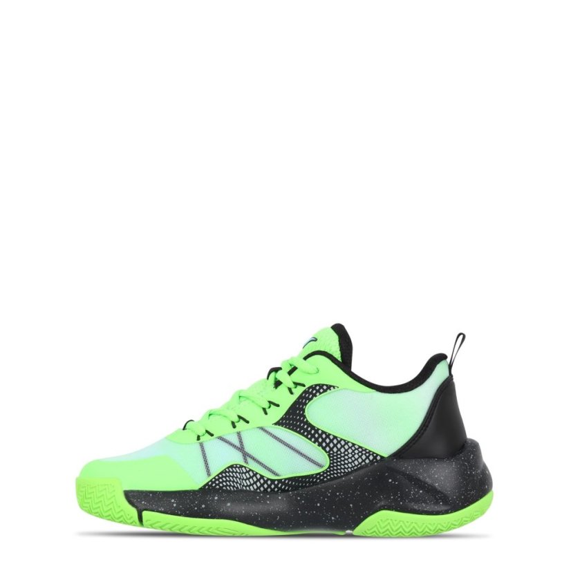 Everlast Kids' Basketball Trainers Green Print