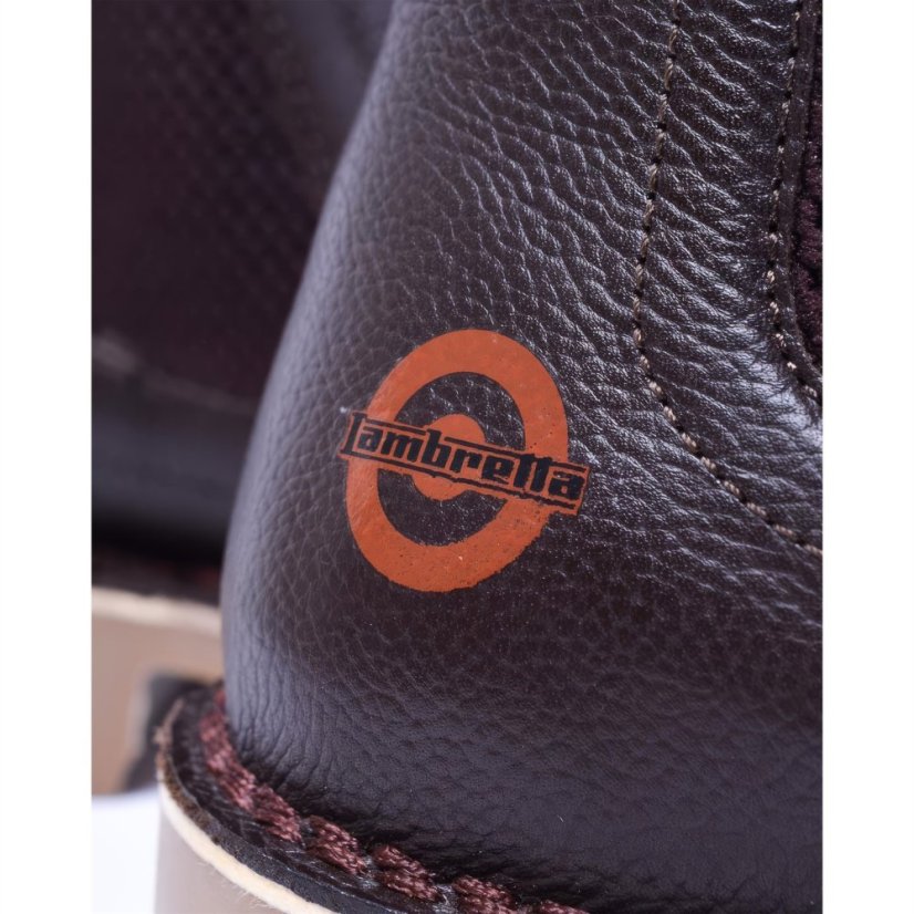 Lambretta Leather Chelsea Boot Brown